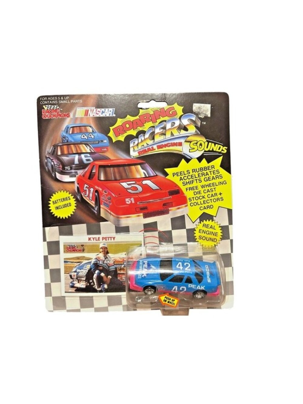 Vintage Die Cast Racing Champions Kyle Petty #42 NASCAR Roaring Racers Peak Car
